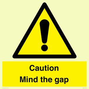 Caution Mind the gap